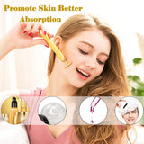 Face Massager Roller, Beauty Bar Golden, 3D Roller Electric Sonic Energy Beauty Bar and “T” Shape Face Massager Kit. Anti-Aging/Wrinkles, Instant Face Lift, Skin Tightening (3D Roller)